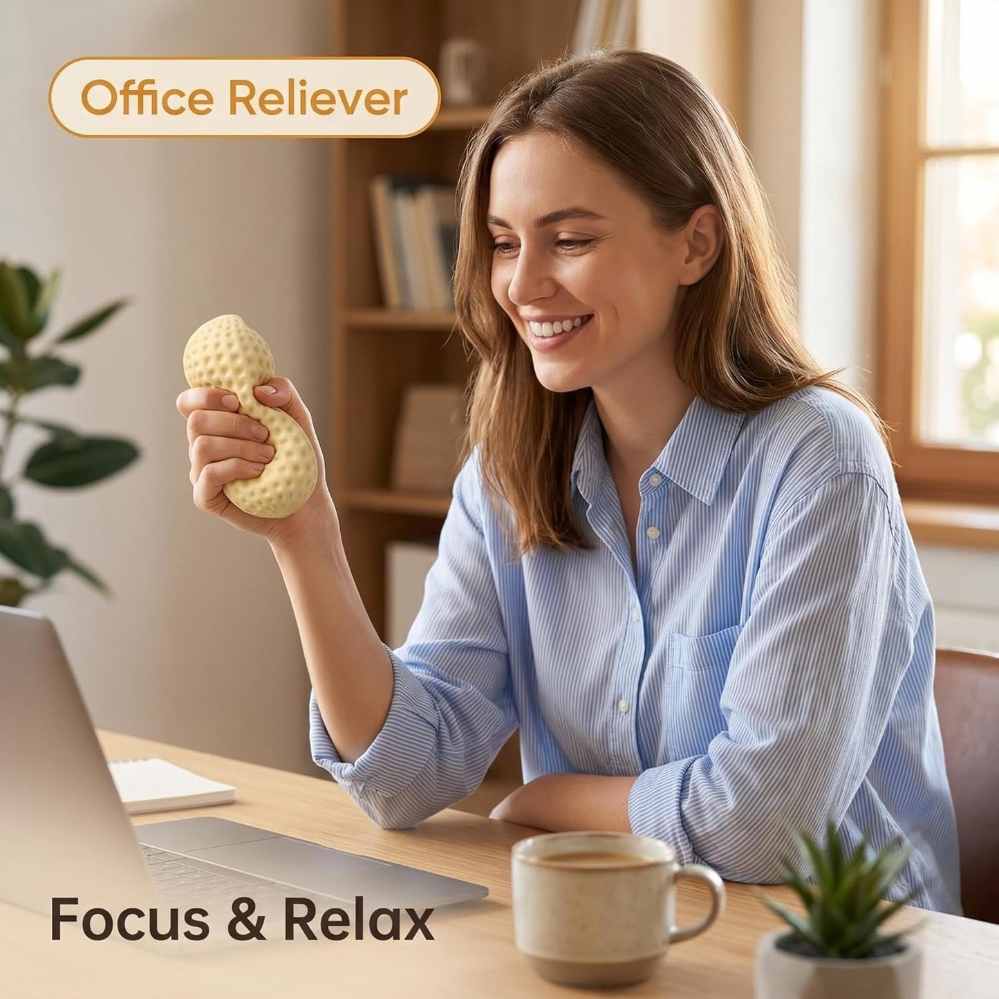 RelaxSquish™ Stress Relief Peanut